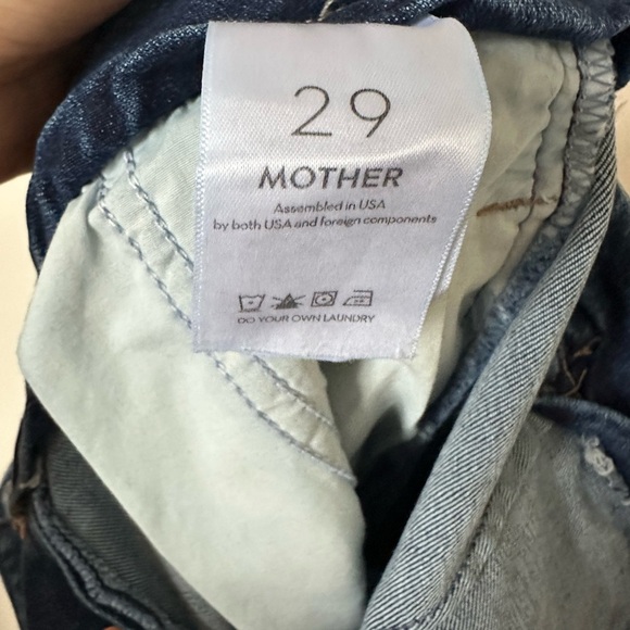 MOTHER The Cinch Greaser High-Rise Wide-Leg Ankle Jeans Size 29 - Picture 13 of 14